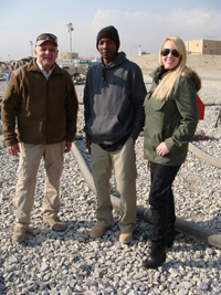 Jula with SKA and KBR Contractors at Bagram Fuel Farm